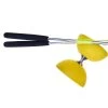 Acrobat 105 Gummi Diabolo Mit Aluminium Hand Sticks, Gelb