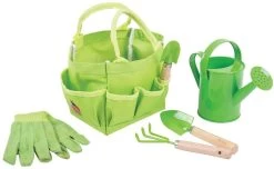 Bigjigs Toys Kleine Tragetasche Mit Gartenwerkzeugen - 6-teilig
