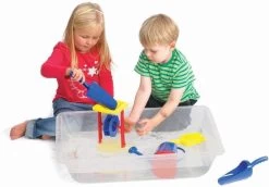 Edushape EDX Education 72248 Clear Desktop Sand Und Wasserschale, 50 X 70 Cm, 1