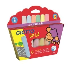 Giotto Be-bè Jumbo Straßenmalkreide - 6 Farben