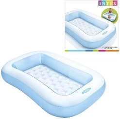 Intex Rectangular Pool - Kinder Aufstellpool - Planschbecken - 166 X 100 Cm X 25 Cm - Für 2+ Jahre