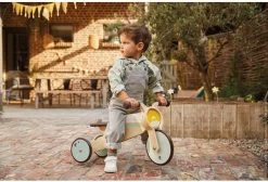 Janod Janod-2-in-1 Schaukel Dreirad Aus Holz-Anpassbare Wippe-Motorik Und Gleichgewichtssinn Entwickeln-Baby Holzspielzeug-FSC-Zertifiziert-Ab 12 Monaten, J03284 -Kinder Outdoor Verkauf janod bikloon 2 in 1 houten schommelmotor driewieler 2