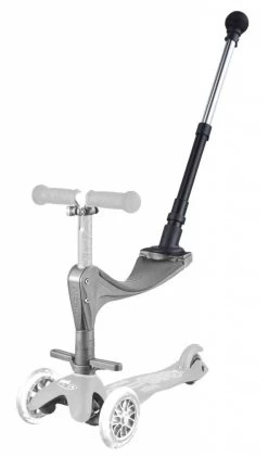 Micro Mobility Schiebestange Mit Fußhalterung, Schwarz