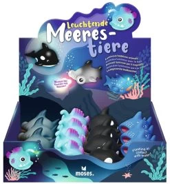 Moses Leuchtendes Bad Meerestiere 4fach Sortiert