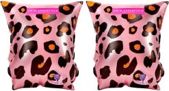 SWIM ESSENTIALS Schwimmen Essentials Rosa Gold Panther Print Swim Straps - 2-6 Jahre