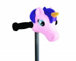 MICRO Scootaheadz Einhorn : Kinder Scooter Zubehör Scooter Einhorn Kopf | Pink Und Lila | Passt An Gängige 2 Und 3 Rädrige RollerFür Kinder