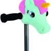 MICRO Scootaheadz Fahrradlenker-Zubehör Für Kinder, Einhorn-Kopf, Jugendliche, Unisex, Minzgrün, Einheitsgröße