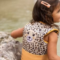 Swim Essentials Beige Leopard Schwimmen Vest 4-6 Jahre -Kinder Outdoor Verkauf swim essentials beige leopard schwimmen vest 4 6 jahre 3
