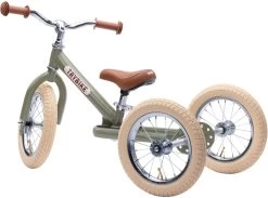 Trybike Laufrad 2-in-1 Steel - Vintage Grün -Kinder Outdoor Verkauf trybike laufrad 2 in 1 steel vintage gruen 3