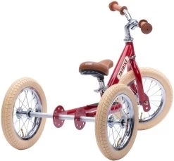 Trybike Laufrad 2-in-1 Steel - Vintage Rot -Kinder Outdoor Verkauf trybike laufrad 2 in 1 steel vintage rot 3