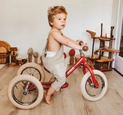 Trybike Laufrad 2-in-1 Steel - Vintage Rot -Kinder Outdoor Verkauf trybike loopfiets 2 in 1 steel vintage rood 2