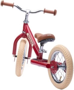 Kinderfeets Trybike Laufrad Steel Vintage Rot - Zweirad -Kinder Outdoor Verkauf trybike loopfiets steel vintage rood tweewieler