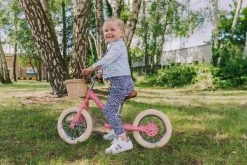 Kinderfeets Trybike Laufrad Steel Vintage Rosa - Zweirad -Kinder Outdoor Verkauf trybike loopfiets steel vintage roze tweewieler 2
